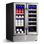 Velivi 24 Inch Dual Zone Beverage Fridge