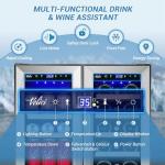 Velivi 24 Inch Dual Zone Beverage Fridge