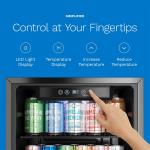 hOmeLabs 120 Can Beverage Cooler with Glass Door