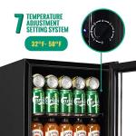 WANAI Black Mini Beverage Fridge for 125 Cans