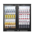 BODEGA Dual Glass Door Beverage Cooler Fridge