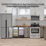 BODEGA Dual Glass Door Beverage Cooler Fridge