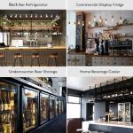 BODEGA Dual Glass Door Beverage Cooler Fridge