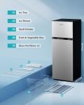 EUHOMY 7.4 Cu.Ft. 2-Door Drink Fridge