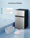 EUHOMY 3.2 Cu.Ft. 2-Door Drink Fridge