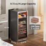 24 Inch Beverage Fridge with Glass Door