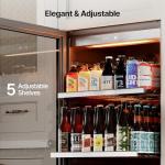 24 Inch Beverage Fridge with Glass Door