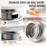 2 Pack 1 Gallon Glass Pitchers with Lid