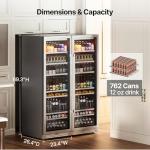 Ca'Lefort 48-Inch Beverage Refrigerator with Glass Door