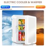 Advwin 12L Mini Fridge with LED Light Mirror