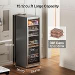 24-Inch Beverage Refrigerator with Glass Door