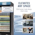 PEAKCOLD Large Capacity Upright Drink Display Cooler