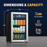 NewAir Compact Drink Fridge with 5 Temperature Settings
