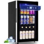 WANAI Black Mini Beverage Fridge for 125 Cans