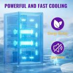 WANAI Black Mini Beverage Fridge for 125 Cans