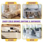 WANAI Black Mini Beverage Fridge for 125 Cans