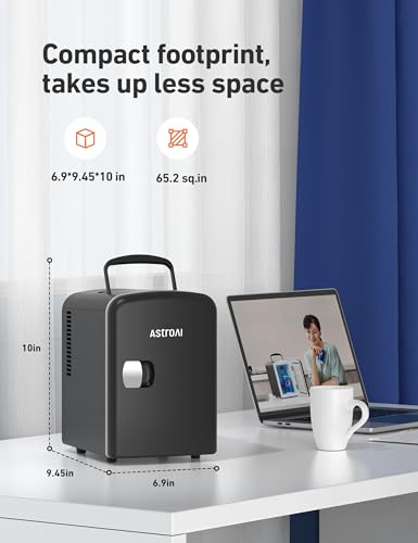 AstroAI 4L Mini Fridge for Drinks and Skincare