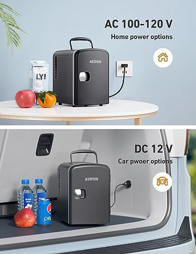 AstroAI 4L Mini Fridge for Drinks and Skincare