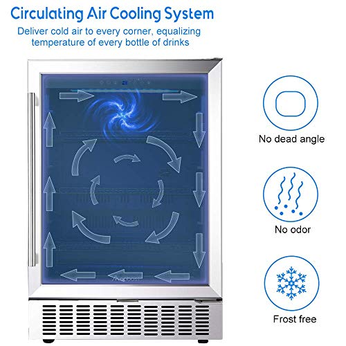 AAOBOSI 24" Beverage Cooler for 164 Cans