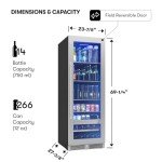 Zephyr 24-Inch Wine and Beverage Fridge