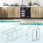 Velieta 30" Dual Zone Wine and Beverage Fridge