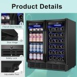 Velieta 30" Dual Zone Wine and Beverage Fridge