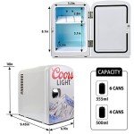 Compact 4L Mini Fridge for Cans and Bottles