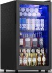 128 Can Beverage Cooler with Glass Door