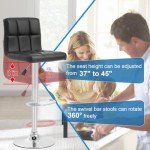 Adjustable Swivel Bar Stools Set of 2