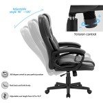 Furmax High Back Adjustable Office Chair - Black