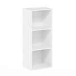 Furinno Luder 3-Tier White Bookcase