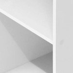 Furinno Luder 3-Tier White Bookcase