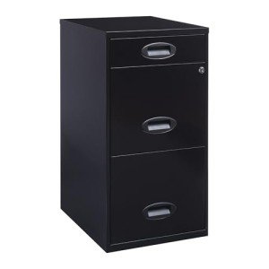 Realspace® SOHO 3-Drawer Vertical File Cabinet - Black