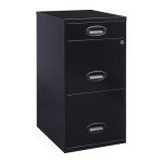 Realspace® SOHO 3-Drawer Vertical File Cabinet - Black