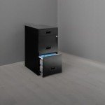 Realspace® SOHO 3-Drawer Vertical File Cabinet - Black