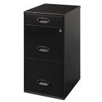 Realspace® SOHO 3-Drawer Vertical File Cabinet - Black
