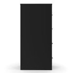 Black 4-Drawer Locking Vertical File Cabinet