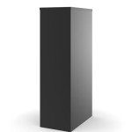 Black 4-Drawer Locking Vertical File Cabinet