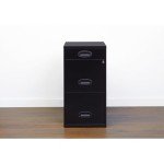 Realspace® SOHO 3-Drawer Vertical File Cabinet - Black