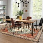 Lahome Boho Tribal Washable Area Rug 5x7