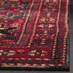 Vintage Hamadan 8' x 10' Area Rug - Red & Multi