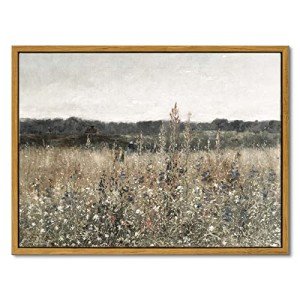 Vintage Floral Framed Canvas Wall Art 12"x16