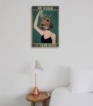 Boho Vintage Tin Sign - Be Kind to Your Mind
