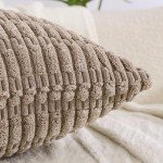 Set of 4 Neutral Throw Pillow Covers 18x18