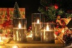 Set of 3 Gray Flameless LED Candles with Remote