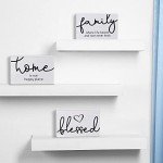 Rustic Wood Family Sign Set for Home Decor