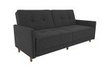 DHP Andora Modern Grey Futon Sofa Bed
