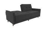 DHP Andora Modern Grey Futon Sofa Bed
