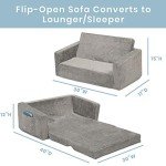 Serta Perfect Sleeper Extra Wide Sofa Lounger - Grey