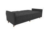 DHP Andora Modern Grey Futon Sofa Bed